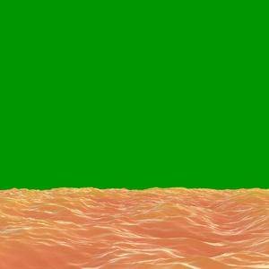 Ocean Waves Loop Green Screen 3