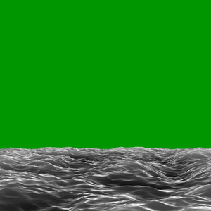 Ocean Waves Loop Green Screen 7
