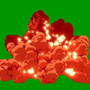 Anime Explosion Green Screen 8