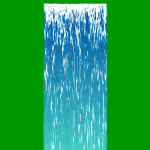 Anime Waterfall Green Screen