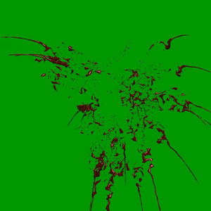 Anime Blood Explosion Green Screen