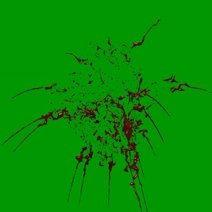 Anime Blood Explosion Green Screen 2
