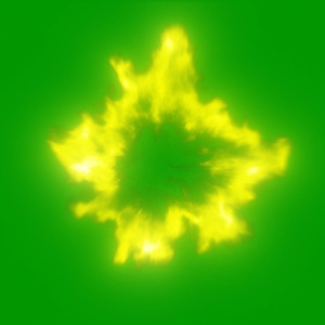 Smoke Burst Footage Green Screen 6