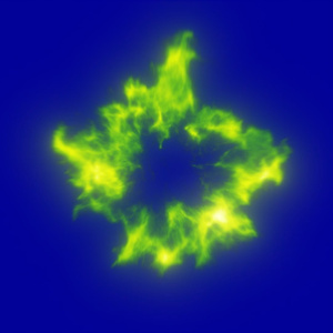 Smoke Burst Footage Blue Screen