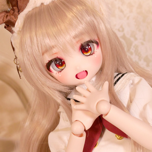 imomodoll corvus 1/4 カスタムヘッド アイ ピアス付き 難あり クール