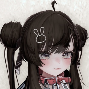 うさぎさんの髪飾り【VRChat】