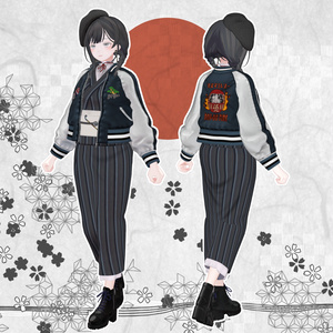 [14 Avatar] 和服xスカジャン『DON-DO FIRE』 缩略图 3