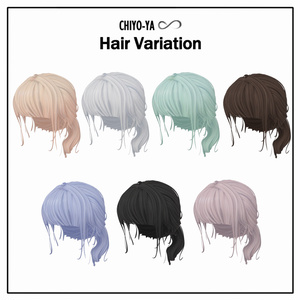 [7 Avatar] Hair Ponytail & CAP 缩略图 2