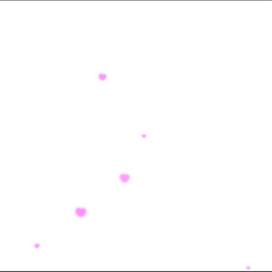 ハートふわふわ背景エフェクト　配信 & 動画 を彩るエフェクト　OBS用