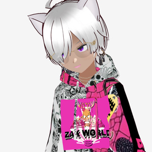 ZAK WORLDパーカー（本人公認品）VRoid Stadio 用 PNG素材