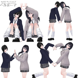 【無料有り】🌺PinoPose_GALset22種🌺【女性アバター向け】 缩略图 11