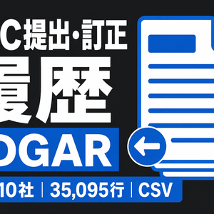 SEC EDGAR 提出・訂正履歴｜選定10社・CSV