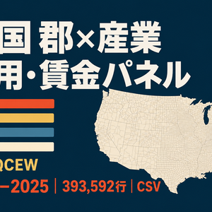米国 郡×産業 雇用・賃金パネル｜2022–2025・CSV