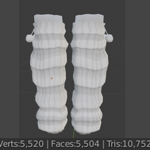 PomPom LegWarmers - 3D asset