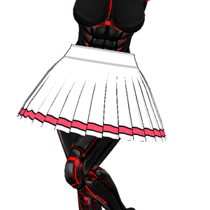 3D Pleated Skirt with rig 