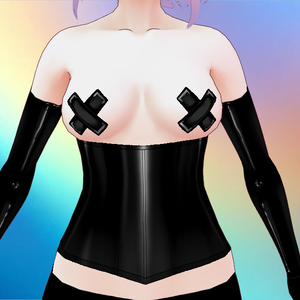 Underbust Latex Corset for VRoid - 18 colors