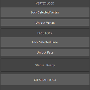 Autodesk Maya用ツール　FaceLockTool