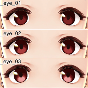 【Free】VRoid Brown and Gray Eyes(VRoid Eyes Dark Color Set 01)
