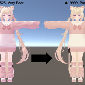 [無料]シフォンちゃんをAndroid(Quest) PoorにするPrefab