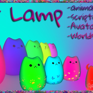 Cat Lamp VRchat. world+avatar