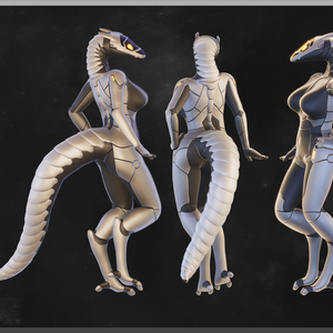 VRChat / Unityゲーム対応シンセアバター (VRChat/Unity game ready synth avatar)