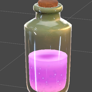 紫ポーション / Potion Bottle - Purple