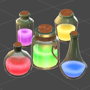 ポーション瓶セット 5種 / Alchemy Potion Bottle Set