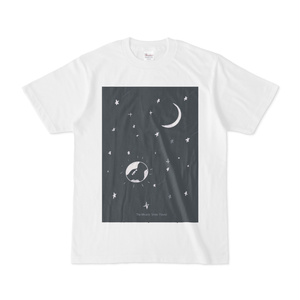 宇宙の中の地球と月