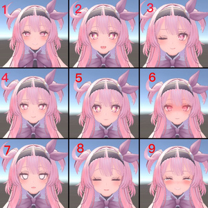 Free 表情アニメーション[selestia]