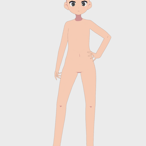 Anime Body Base for Stable Vroid