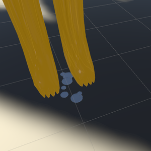 滴る水(VRChat想定)