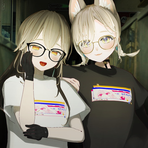 【狐坂ろまTシャツ】 POP×JUNKY衣装版　VRoidテクスチャセット