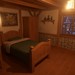 【3D 背景】冒険者の部屋【Unity UniversalRP用】