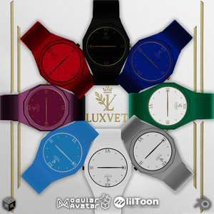 LUXVET SLIM WATCH COLLECTION【Slim Watch, MA, Liltoon, Fully customizable】【スリムウォッチ Modular Avatar対応 Liltoon対応 フルカスタマイズ可能】