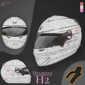 (Helmet) Luxvet H2 ヘルメットセット【4デザイン / ネックブレース付属 / lilToon・MA対応】