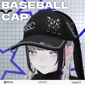 🐰 Bunny Cap（バニーキャップ）| テックウェア ベースボールキャップ | フルRGB対応 | PhysBones・シェイプキー搭載 | lilToon・Modular Avatar対応 缩略图 9