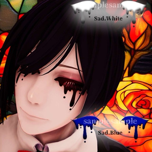 【VRChat】EmotionsClown Angry＆Sad/珍飯亭アバター専用フェイスペイント #DVLS_E 缩略图 3