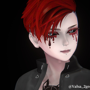 【VRChat】EmotionsClown Angry＆Sad/珍飯亭アバター専用フェイスペイント #DVLS_E 缩略图 24