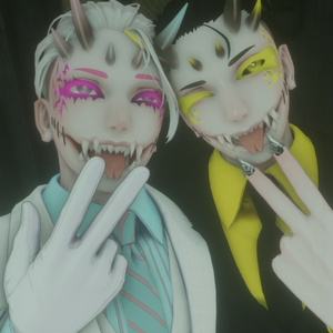 【VRChat】EmotionsClown Excitement＆Joy/珍飯亭アバター専用フェイスペイント #DVLS_E 缩略图 12