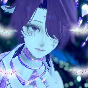 【VRChat】涙のオアシス/憂蘭-uran-専用フェイスペイント #DVLS_E 缩略图 3