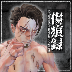 ✨8月26日までセール中✨【VRChat】傷痕録/Gifter専用Face＆Bodyテクスチャ #DVLS_E