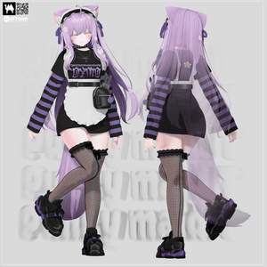 【6アバター対応】 💜パンクメイドT 💜 Punky maid T💜 缩略图 5