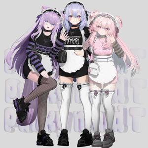 【6アバター対応】 💜パンクメイドT 💜 Punky maid T💜 缩略图 10