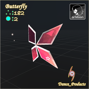 【VRchat向け】butterfly【3Dモデル】