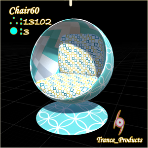 【VRchat向け】chair60【3Dモデル】