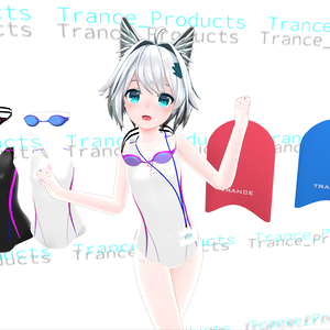 【VRchat向け】競泳水着セット【3Dモデル】