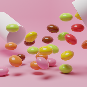 マーブルチョコ/3Dモデル/blenderデータ