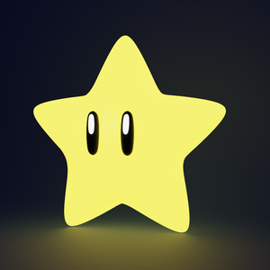 スーパースター/3Dモデル/blenderデータ