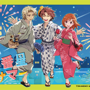 ときメモGS額装イラスト(佐伯瑛＆針谷幸之進) ときめきメモリアル