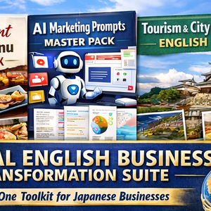 【完全版】グローバル英語ビジネス変革スイート 全パック – インバウンド英語マーケティングの究極ツールセット！